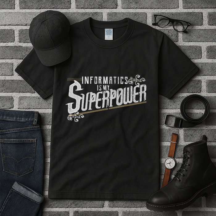Informatics Is My Superpower Health Informatics Gift Tall T-Shirt