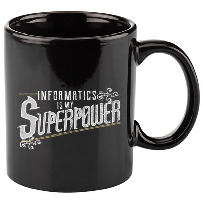 Informatics Is My Superpower Health Informatics Gift 11oz C Handle Ceramic Mug