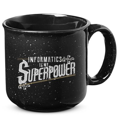 Informatics Is My Superpower Health Informatics Gift 15oz Campfire Ceramic Mug