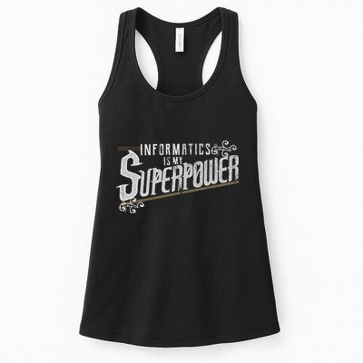 Informatics Is My Superpower Health Informatics Gift Womens Tank Top