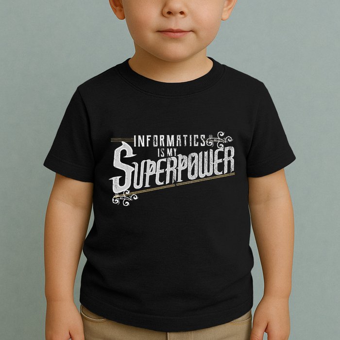 Informatics Is My Superpower Health Informatics Gift Toddler T-Shirt