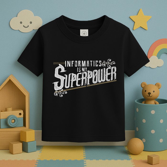 Informatics Is My Superpower Health Informatics Gift Toddler T-Shirt