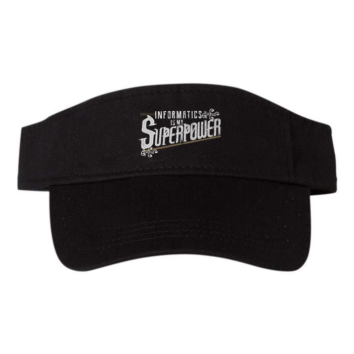 Informatics Is My Superpower Health Informatics Gift Visor
