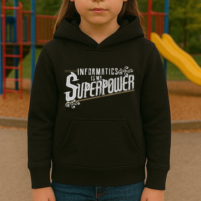Informatics Is My Superpower Health Informatics Gift Kids Hoodie