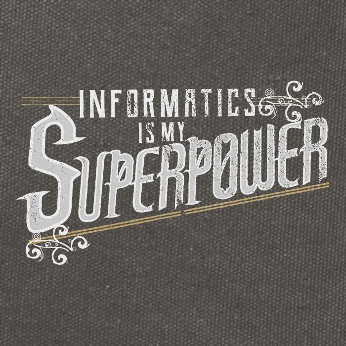 Informatics Is My Superpower Health Informatics Gift Cotton Canvas Backpack
