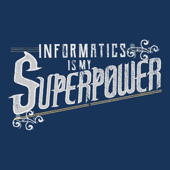Informatics Is My Superpower Health Informatics Gift Infant Baby Jersey Bodysuit