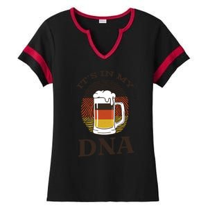 It's In My DNA German Beer Ladies Halftime Notch Neck Tee