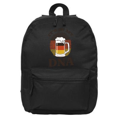 It's In My DNA German Beer 16 in Basic Backpack