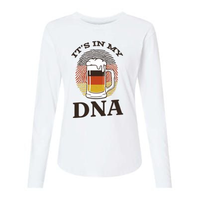 It's In My DNA German Beer Womens Cotton Relaxed Long Sleeve T-Shirt