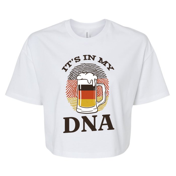 It's In My DNA German Beer Bella+Canvas Jersey Crop Tee