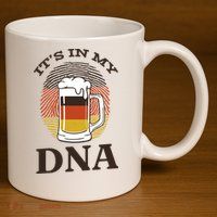It's In My DNA German Beer 11oz C Handle Ceramic Mug