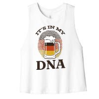 It's In My DNA German Beer Women's Racerback Cropped Tank