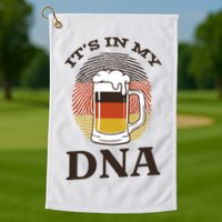 It's In My DNA German Beer Golf Towel