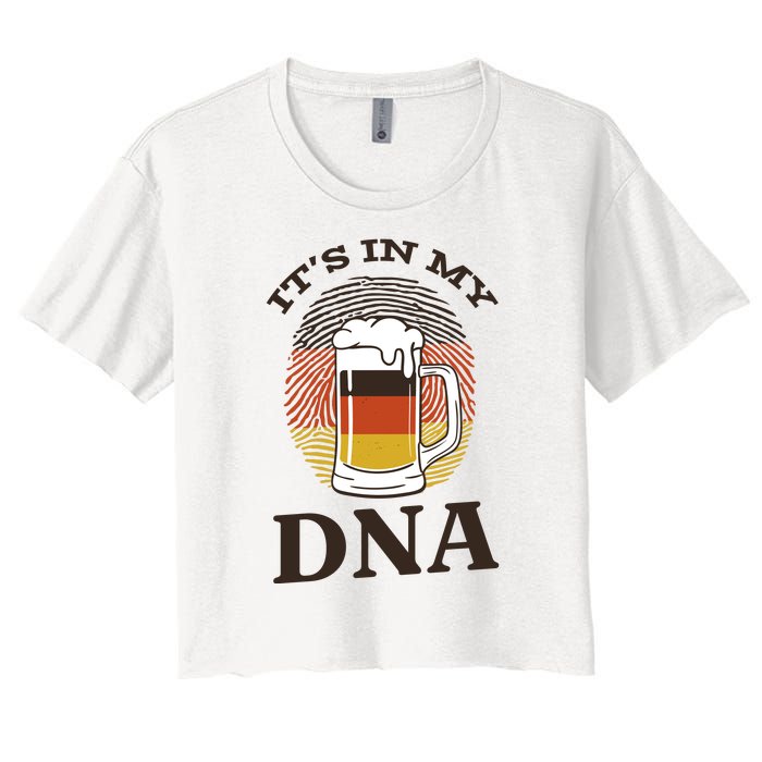 It's In My DNA German Beer Women's Crop Top Tee