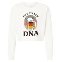 It's In My DNA German Beer Cropped Pullover Crew