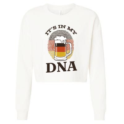 It's In My DNA German Beer Cropped Pullover Crew