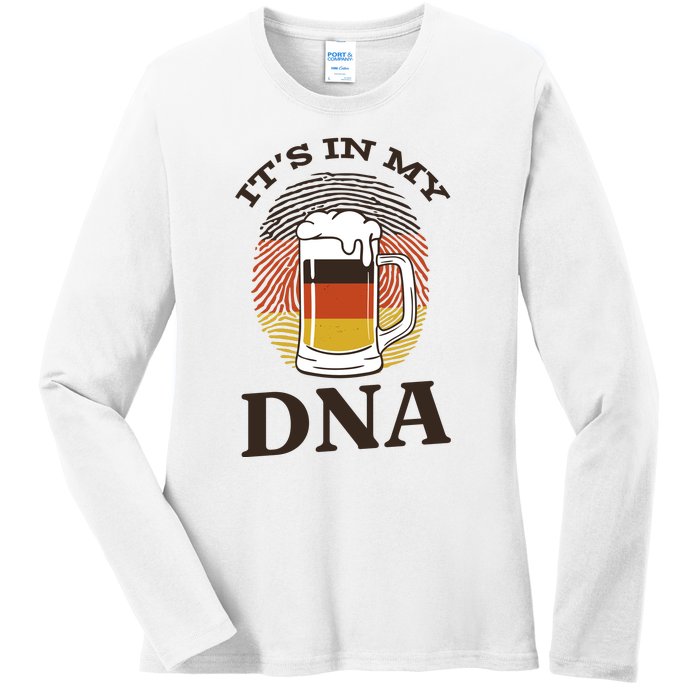 It's In My DNA German Beer Ladies Long Sleeve Shirt