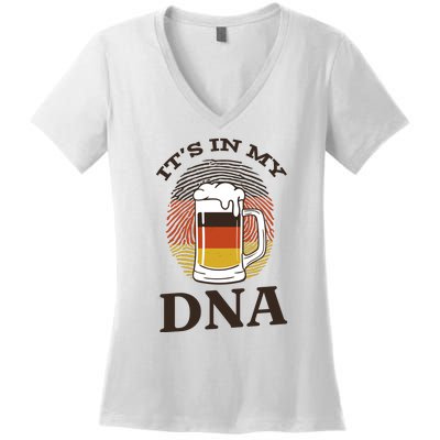 It's In My DNA German Beer Women's V-Neck T-Shirt