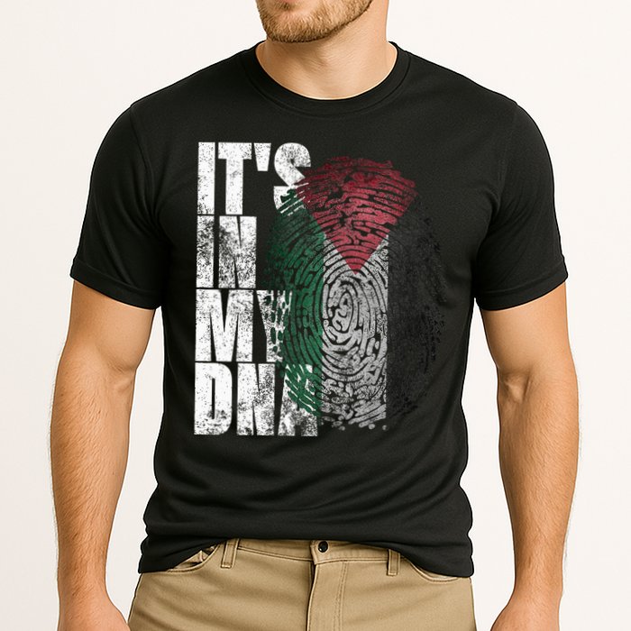 It's In My DNA Palestinian Arabic Gifts Palestine Flag Cooling Performance Crew T-Shirt