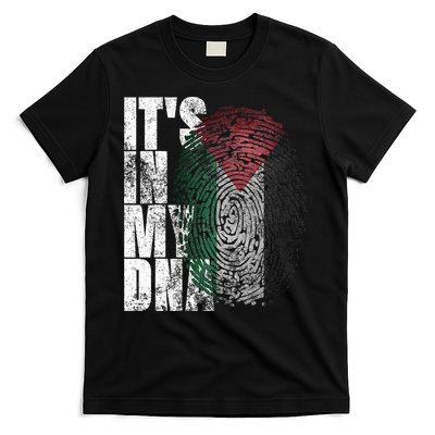 It's In My DNA Palestinian Arabic Gifts Palestine Flag T-Shirt
