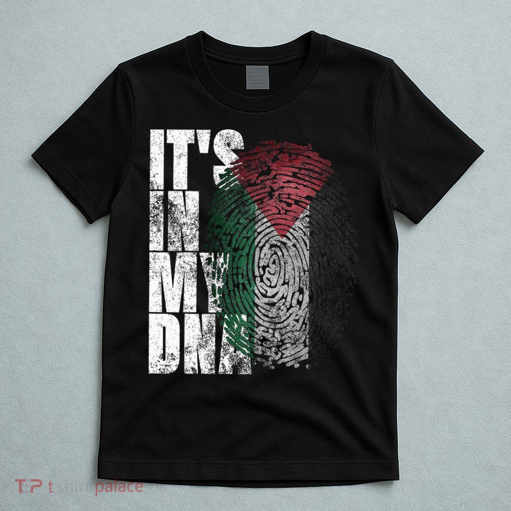 It's In My DNA Palestinian Arabic Gifts Palestine Flag T-Shirt