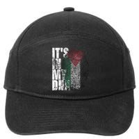 It's In My DNA Palestinian Arabic Gifts Palestine Flag 7-Panel Snapback Hat