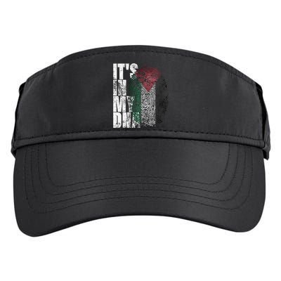 It's In My DNA Palestinian Arabic Gifts Palestine Flag Adult Drive Performance Visor