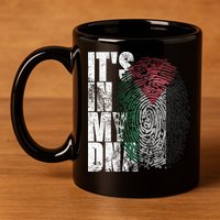 It's In My DNA Palestinian Arabic Gifts Palestine Flag 11oz C Handle Ceramic Mug