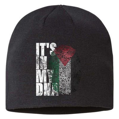 It's In My DNA Palestinian Arabic Gifts Palestine Flag Sustainable Beanie