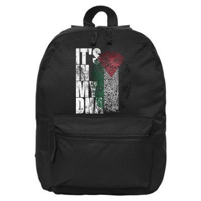 It's In My DNA Palestinian Arabic Gifts Palestine Flag 16 in Basic Backpack