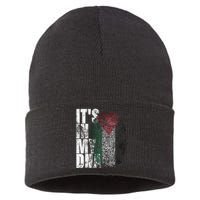 It's In My DNA Palestinian Arabic Gifts Palestine Flag Sustainable Knit Beanie