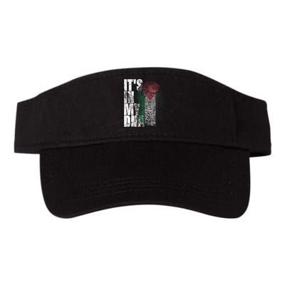 It's In My DNA Palestinian Arabic Gifts Palestine Flag Valucap Bio-Washed Visor