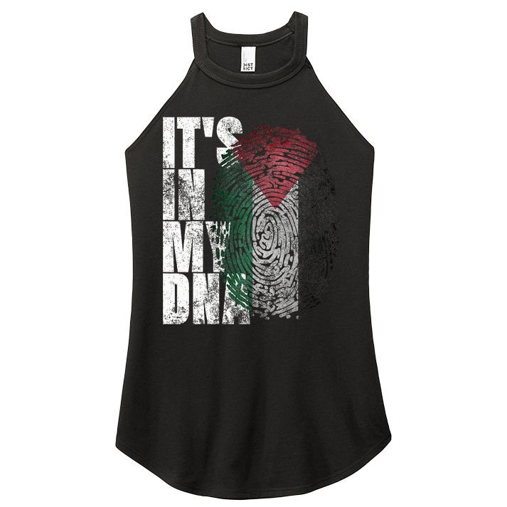 It's In My DNA Palestinian Arabic Gifts Palestine Flag Women's Perfect Tri Rocker Tank