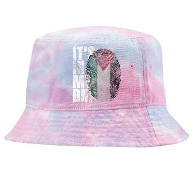 It's In My DNA Palestinian Arabic Gifts Palestine Flag Tie-Dyed Bucket Hat