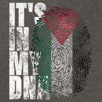 It's In My DNA Palestinian Arabic Gifts Palestine Flag Cotton Canvas Backpack
