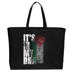 It's In My DNA Palestinian Arabic Gifts Palestine Flag Cotton Canvas Jumbo Tote