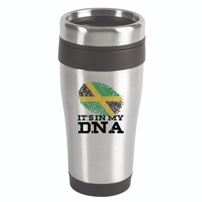 ItS In My Dna Jamaican Jamaica Flag 16oz Travel Tumbler