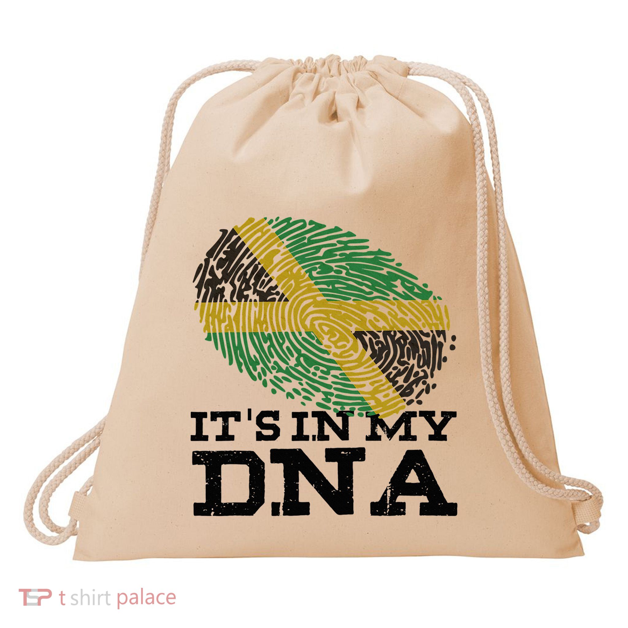 ItS In My Dna Jamaican Jamaica Flag Drawstring Bag