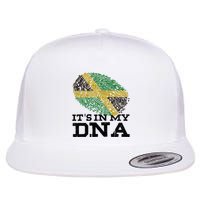 ItS In My Dna Jamaican Jamaica Flag Flatbill Hat