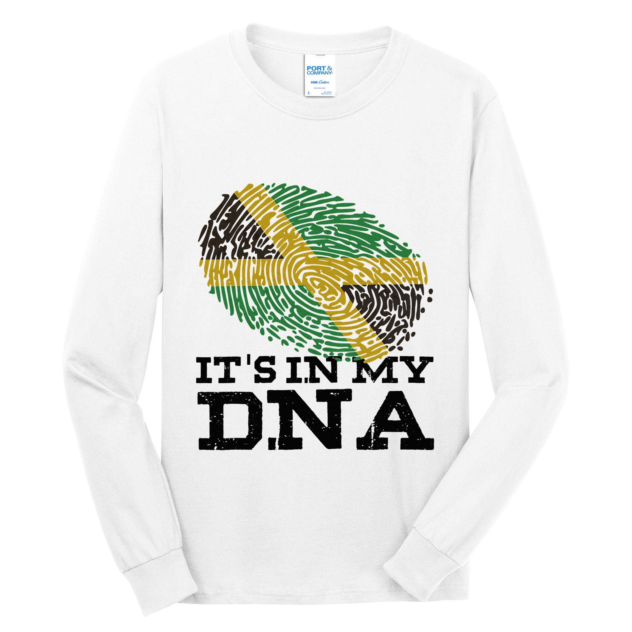 ItS In My Dna Jamaican Jamaica Flag Tall Long Sleeve T-Shirt