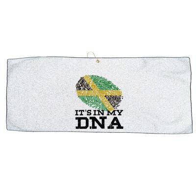 ItS In My Dna Jamaican Jamaica Flag Large Microfiber Waffle Golf Towel