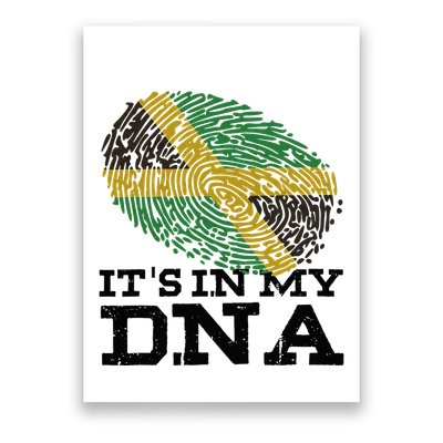 ItS In My Dna Jamaican Jamaica Flag Poster