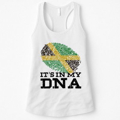 ItS In My Dna Jamaican Jamaica Flag Womens Tank Top