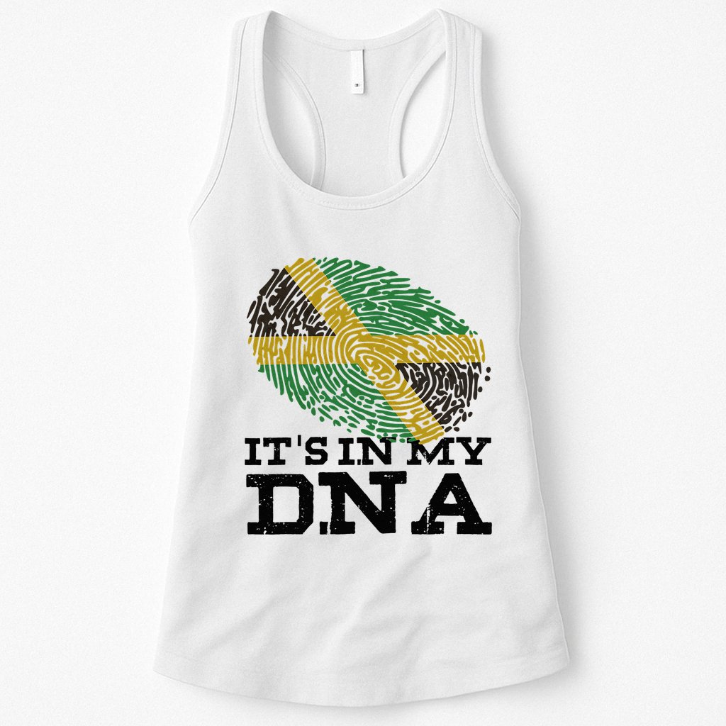 ItS In My Dna Jamaican Jamaica Flag Womens Tank Top