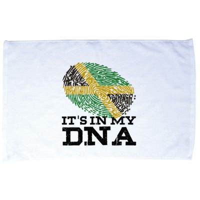 ItS In My Dna Jamaican Jamaica Flag Microfiber Hand Towel