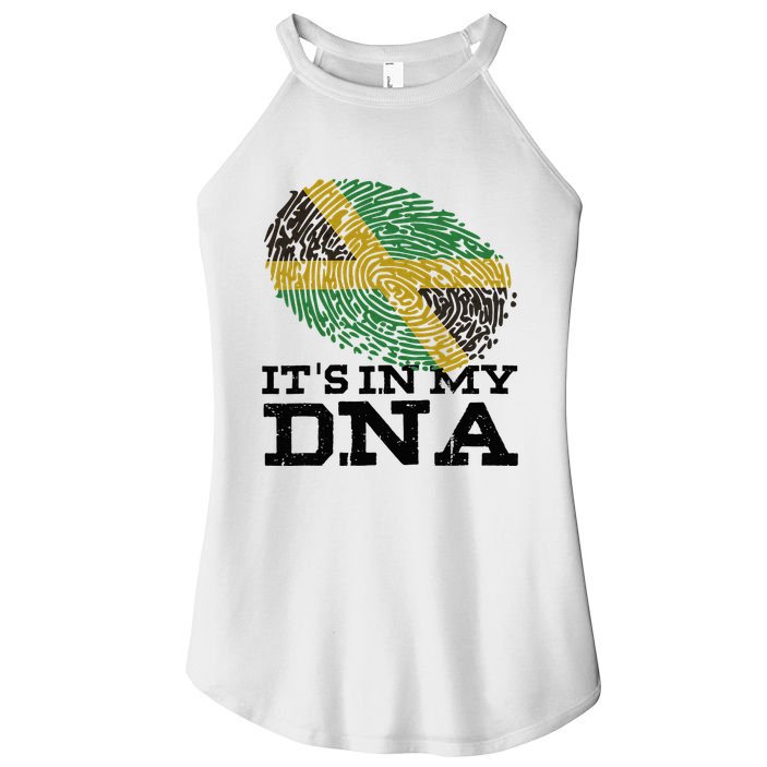 ItS In My Dna Jamaican Jamaica Flag Women's Perfect Tri Rocker Tank