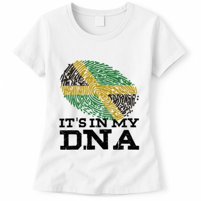 ItS In My Dna Jamaican Jamaica Flag Womens T-Shirt