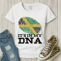 ItS In My Dna Jamaican Jamaica Flag Womens T-Shirt