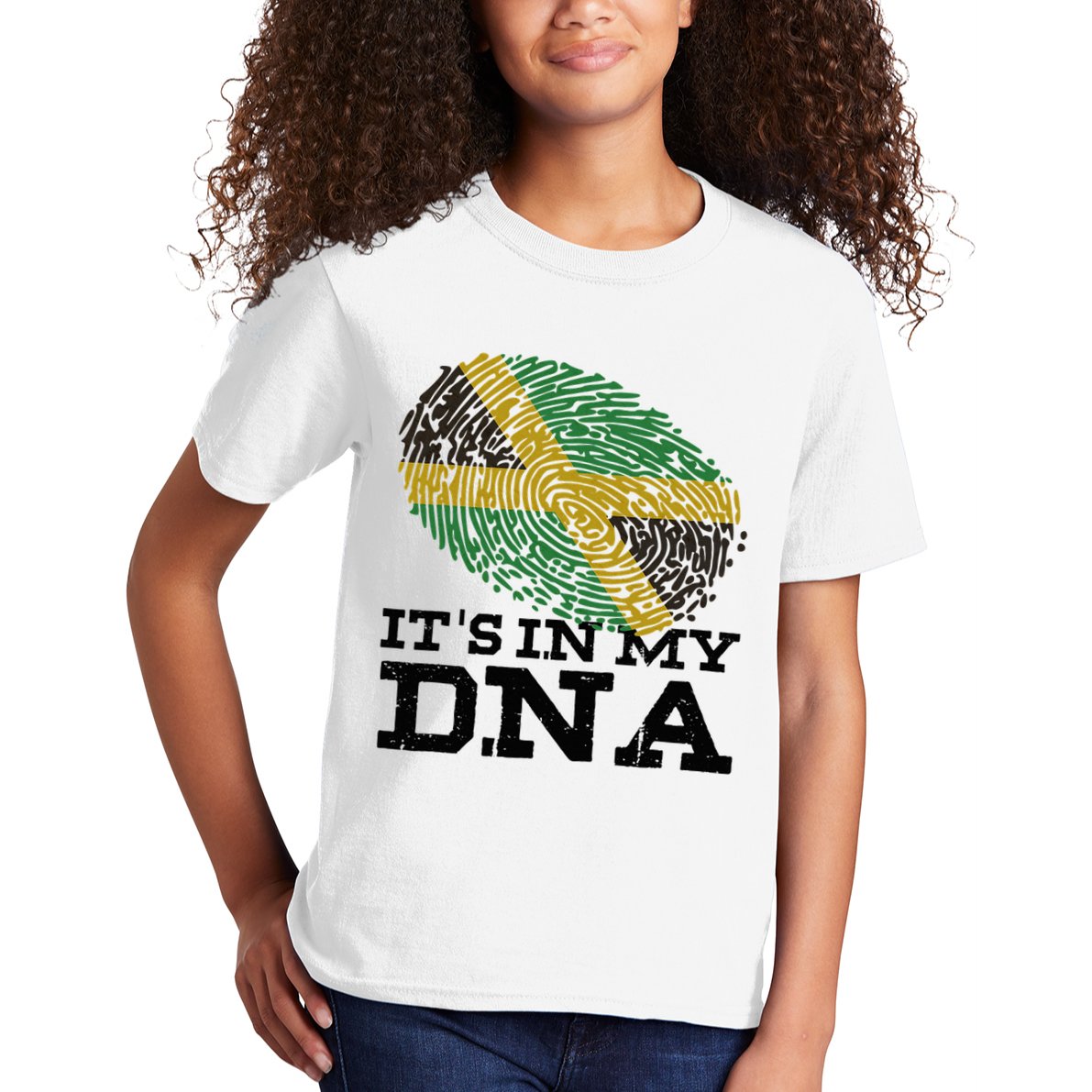 ItS In My Dna Jamaican Jamaica Flag Kids T-Shirt