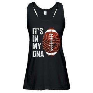 ItS In My Dna American Football Fingerprint Football Player Ladies Essential Flowy Tank